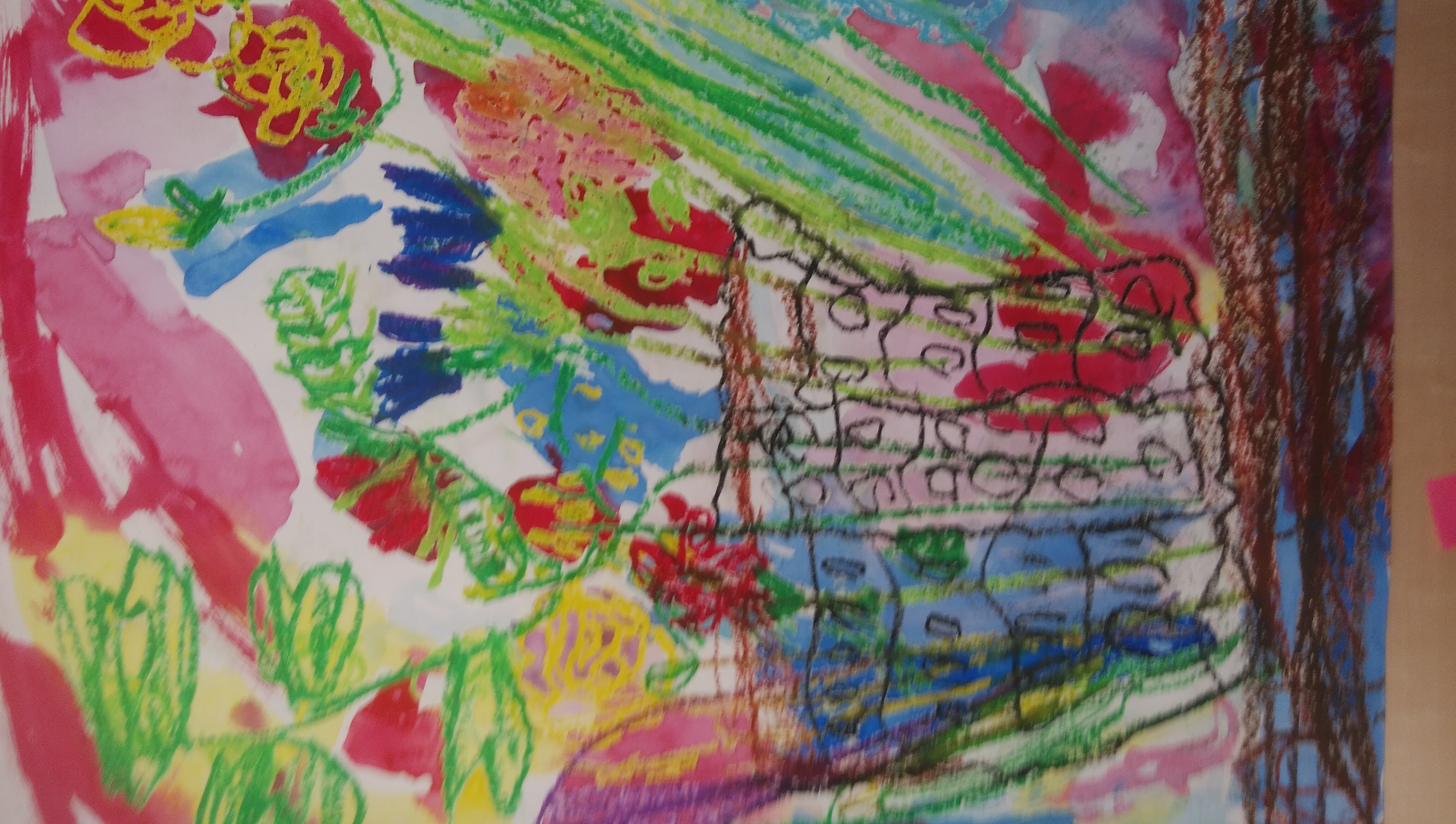 年長組 お花の絵 寺尾幼稚園